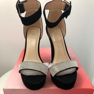 Bedazzled Black Pumps